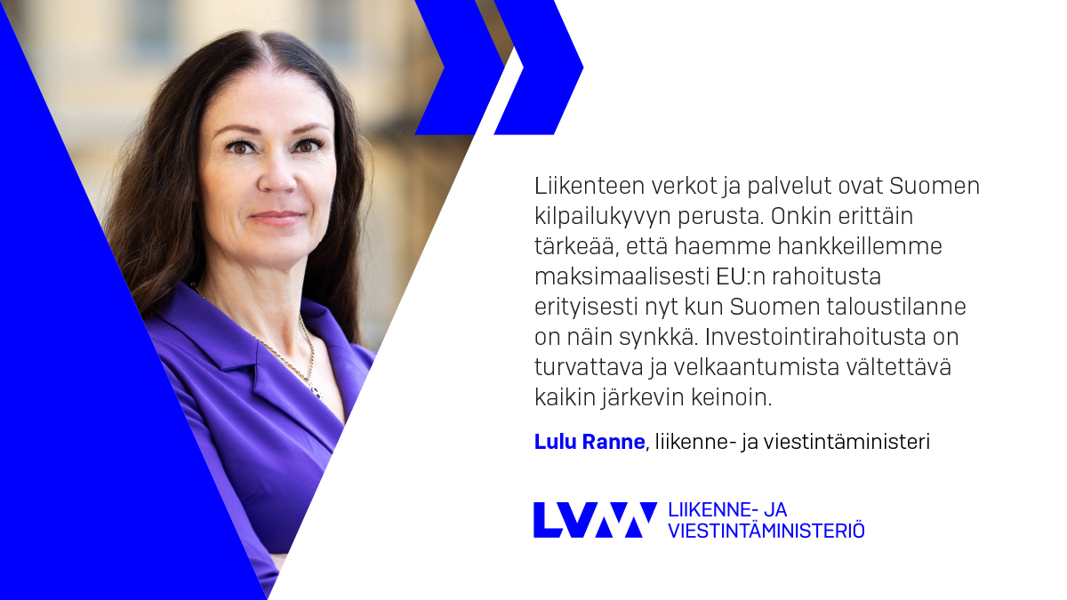 Liikenne- ja viestintäministeri Lulu Ranne