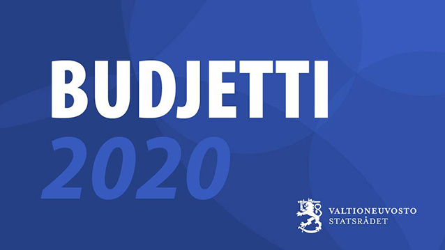 Tekstinä Budjetti 2020.