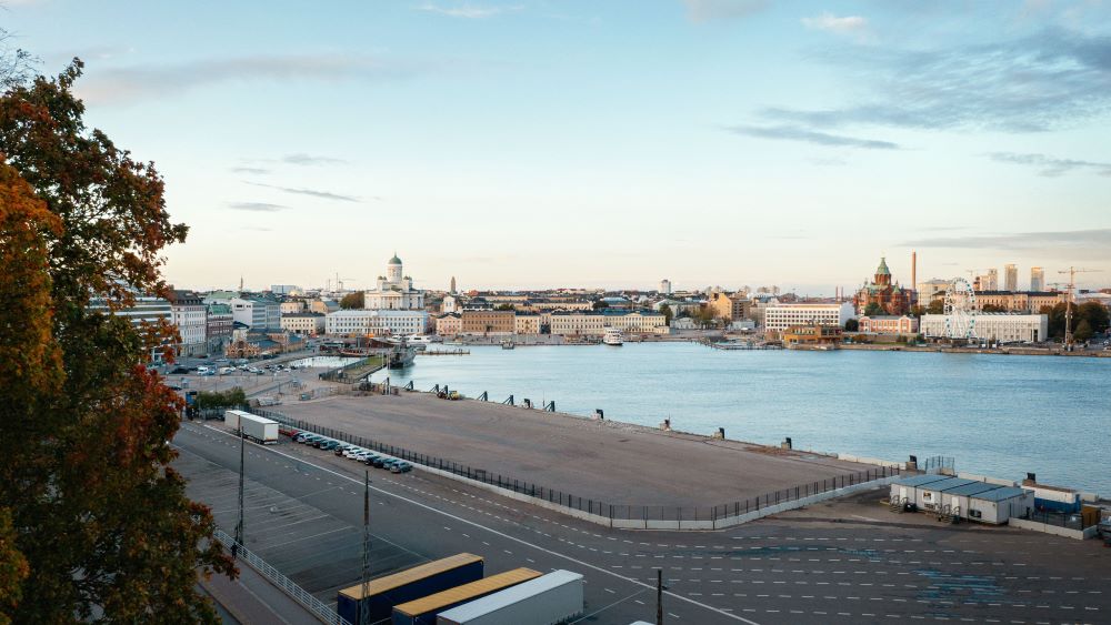 En bild av Södra hamnen där det nya museet ska placeras.