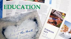 The brochures related to education