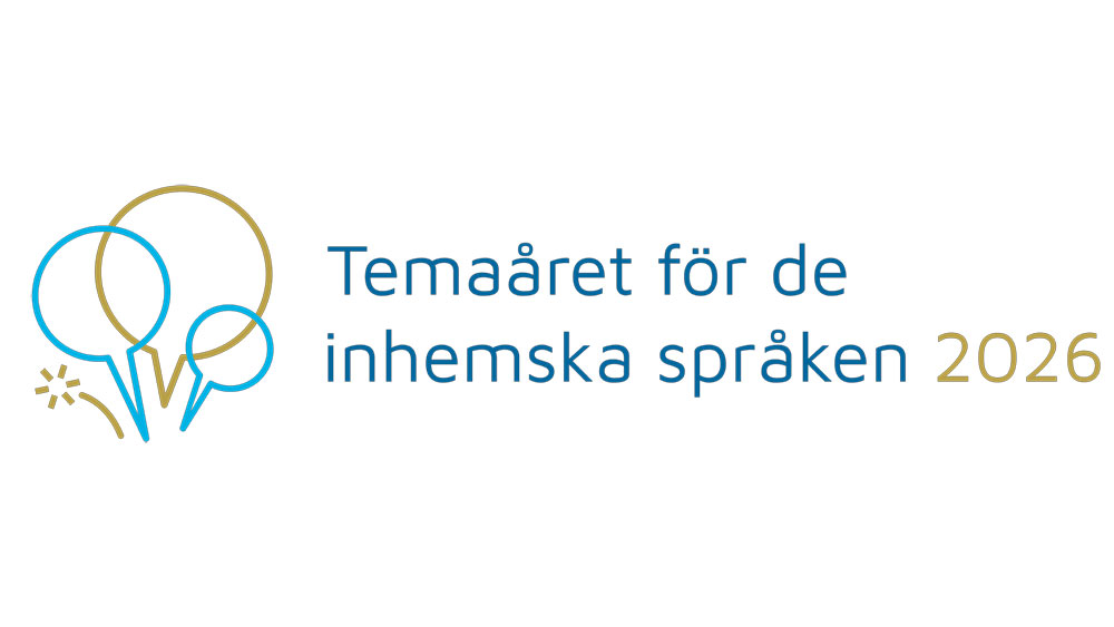 Logo temaåret för de inhemska språken 2026.