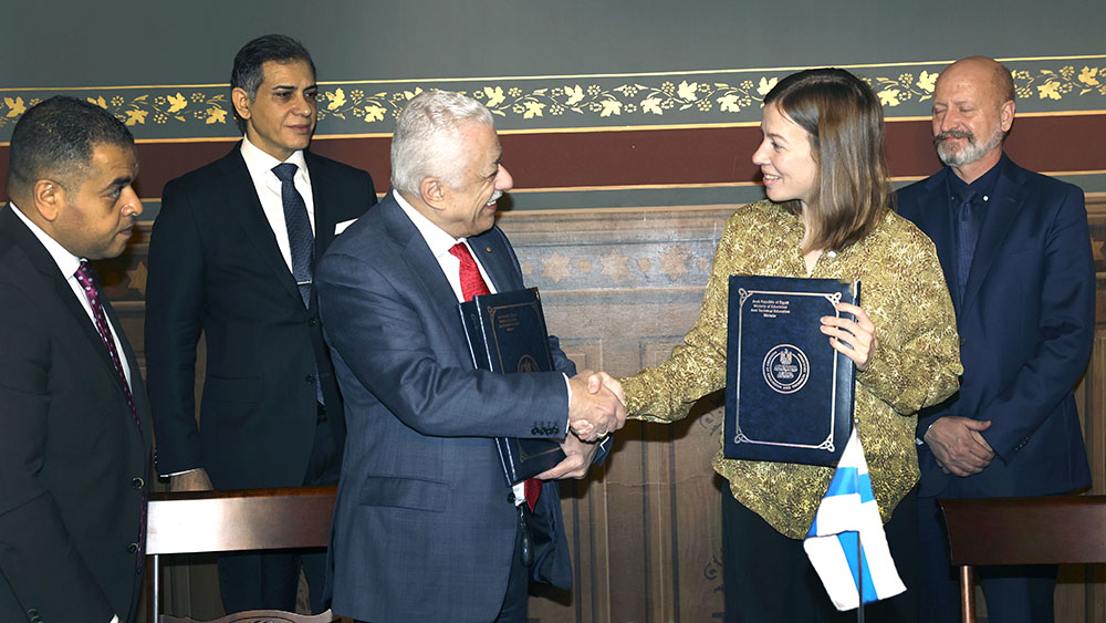 Minister Li Andersson met with Minister Tarek Shawki of Egypt