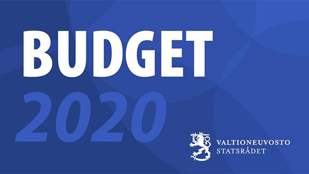 Tekstinä Budjetti 2020.