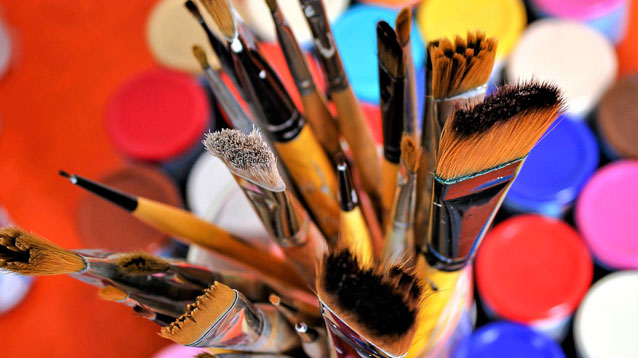 Paint brushes.